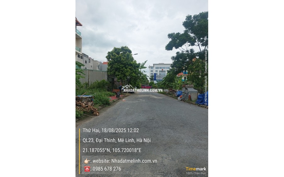 Bán đất khu trung tâm hành chính huyện Mê Linh, dt 100m2. Giá bán nhanh